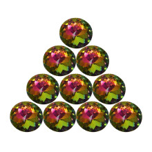 10PCS 30MM Colorful Crystal Knobs Glass Cabinet Knobs Drawer Pulls Handle for Home Cabinet Drawer and Dresser