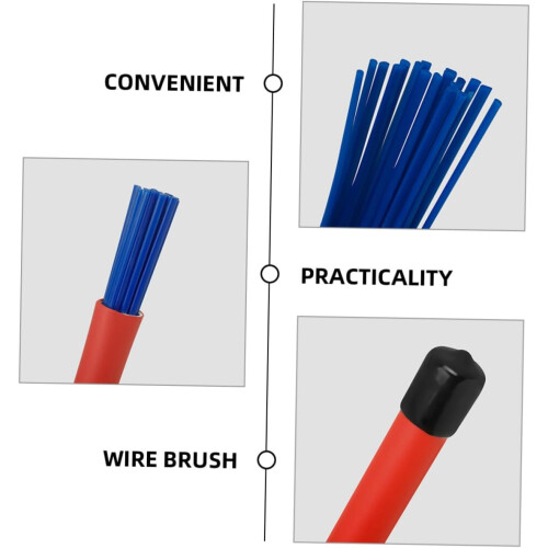 1 Pair Telescopic Wire Drum Brushes for Jazz Drumming with Retractable Durable Metal Handle 1