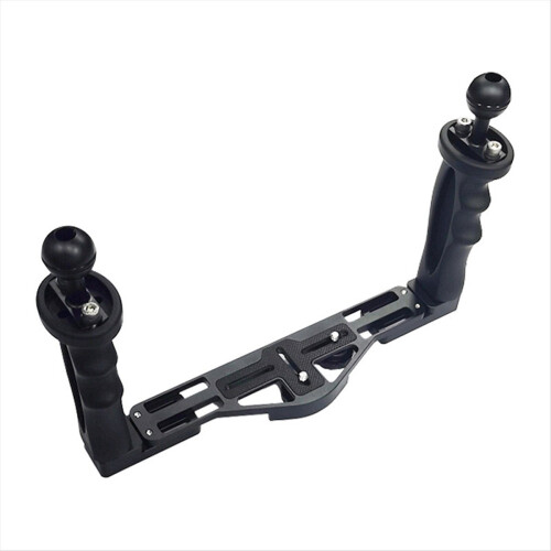 Underwater Camera Tray Stabilizer Dual Handle Rig, Housing Bracket for
