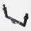 Underwater Camera Tray Stabilizer Dual Handle Rig, Housing Bracket for 4