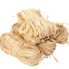 6Pcs Natural Raffia Paper Ribbon for Florist Bouquets Decoration Crafts Christmas Raffia Gift Wrap Ribbon