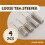 4PCS Tea Infusers for Loose Tea,Tea Filter with Lid,Stainless Steel Tea Strainer with Chain Hook,Large Tea Strainer 5
