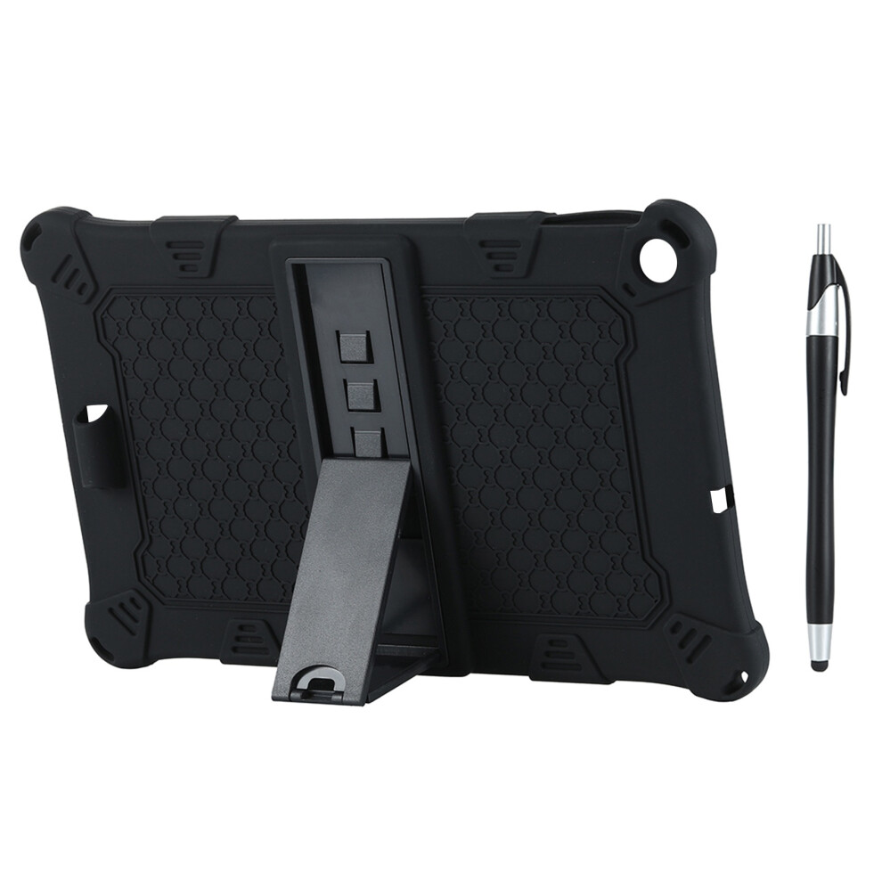Tablet Case For Alldoiplay20/Iplay20 Pro 10.1 Inch Tablet Silicone Case With Tablet Stand And Pen(Black) Black 6133591937166