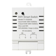 Tuya WiFi DIY Timer AC 85-265V WiFi Wireless Controller 30A Power Monitor Kwh for Alexa Home
