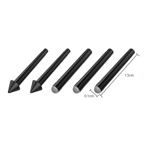 5 PCS Pen-Tip Stylus HB HB HB 2H 2H Replacement Kit for Surface Pro 7/6/5/4/Book/Studio/Go 1