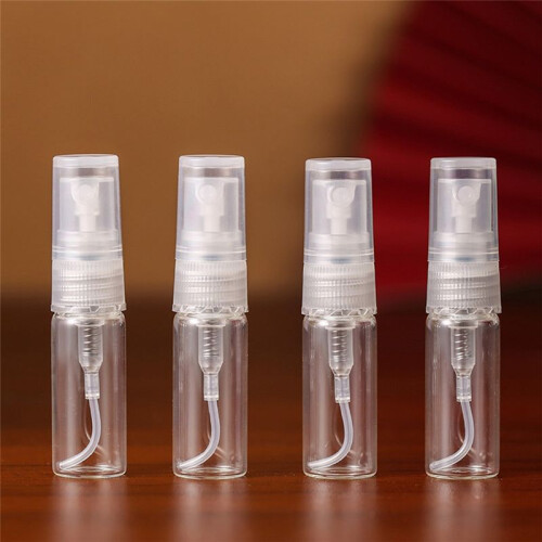120Pcs 3ML Spray Bottle Small Cosmetic Packing Atomizer Perfume Bottles Atomizing Spray Liquid Container for Travel 1
