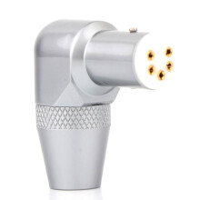 DI91G Turntable Plug Socket 5 DIN Female Vinyl Gold Plated Right Angled Tonearm Connector