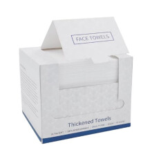 Ultra Soft Disposable Face Towels 50 Count, Biodegradable Facial Cleansing Cloths for Travel and Skincare