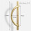2Pcs Gold Cabinet Pulls Drawer Pulls Half Moon Shape Cabinet Pulls Drawer Dresser Handles Kitchen Cupboard Handles B 9