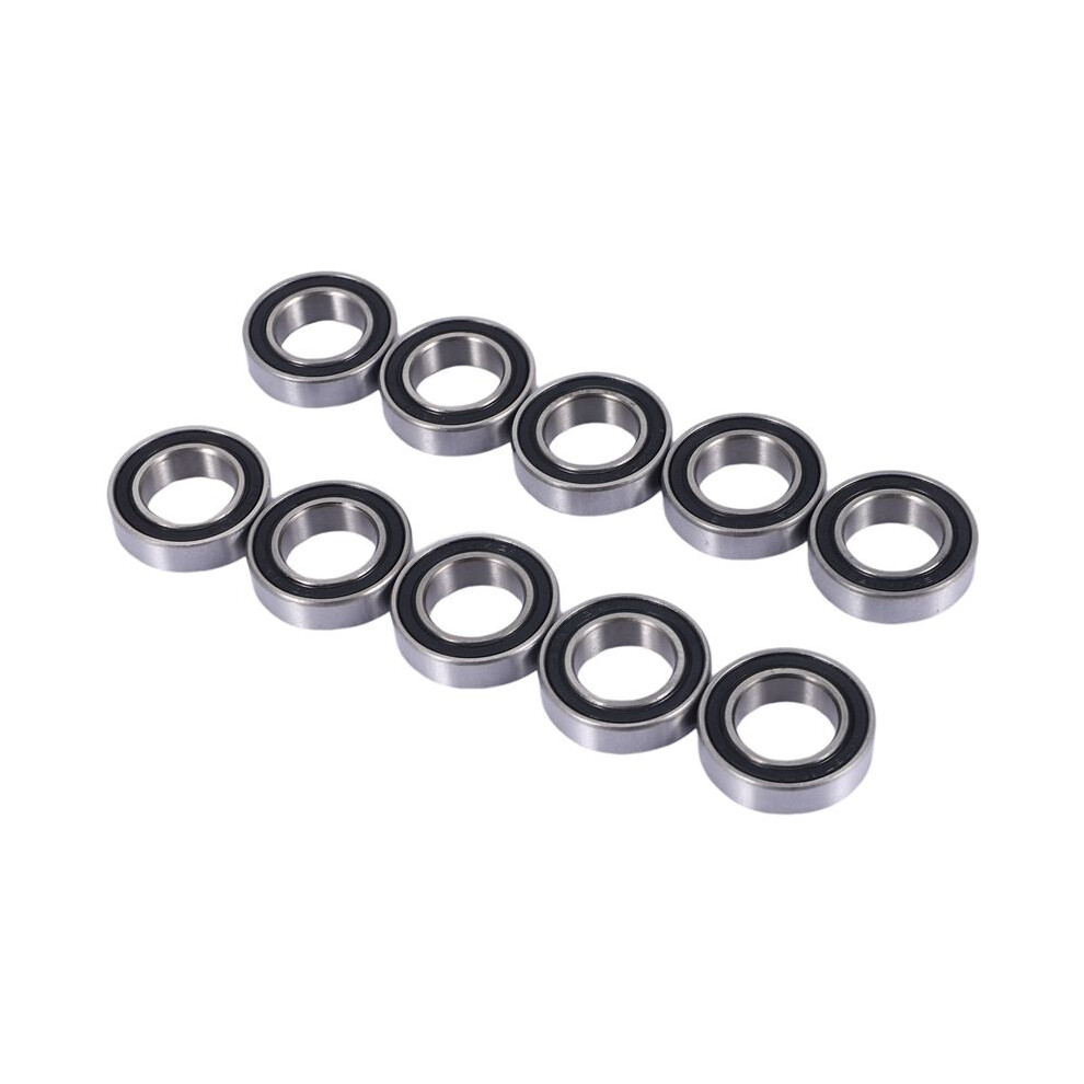 10Pcs 15267-2Rs Rubber Sealed Deep Groove Ball Bearing 15X26x7mm Sealed Radial Ball Ring Bicycle Bottom Hub Bearing 6134214656174
