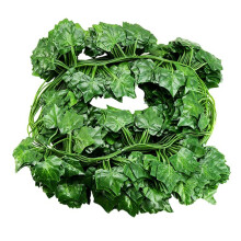 12Pcs Artificial Ivy Vine Hanging Garland False Leaf Vine Family Garden Wedding Wall Decoration, 84 Feet, Green