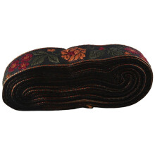 Floral Jacquard Ribbon Trim, Sewing Woven Jacquard Ribbon Vintage Embroidered Lace Ribbon Fabric for Decor Trim Style B