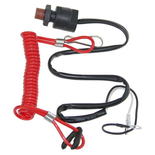 Outboard Cut Off , for   Tether Emergency Kill Stop  Safety Tether Lanyard Protect 1