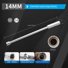 2pcs 14mm 16mm Magnet Removal Tool Wrench Sleeve 3/8inch 12-Point Swiv