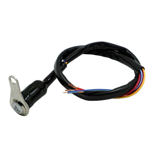 Motorcycle  Handlebar Mount Push Button 12V Work Light LED +OFF Metal Button Dual Flash 1