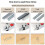Manual Three-Purpose Nail Stapler Code U Woodworking Oil Painting Tool 5