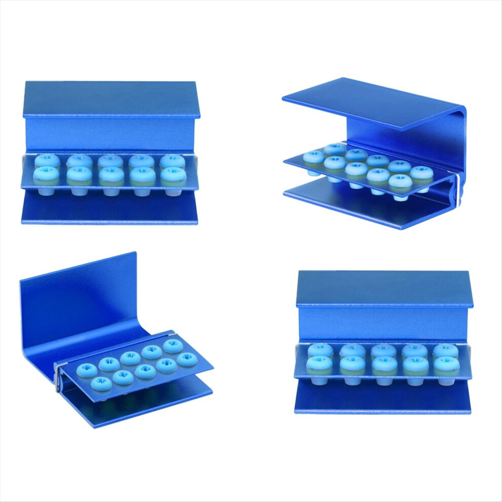 4Pc/Set 10 Holes Burs Holder Block Case For Ca/Ra&Fg Autoclavable With 4852494317661