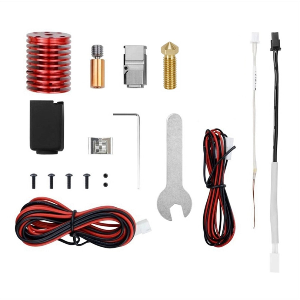 V6 Hotend Kit Volcano Nozzle Bimetal Throat For 0.1/0.2/2.4 Prusa 3D P Light 4852494319856