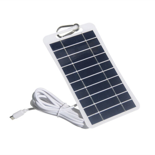 5V 2W  Solar Panel, USB Solar Charger Micro-Type Solar Panels, Portable Solar Panel for Phone Household Lighting 2