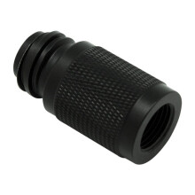CO2 Soda Cylinder Adapter Check Valve 5/8-18UNF to TR21-4 Conversion Kit for Soda Black