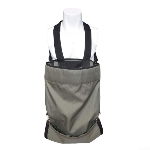 Fruit and vegetable picking bag, fruit picking apron, a durable and practical fruit picking apron 600D with adjustable straps