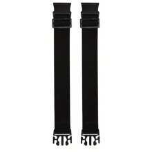 Women No Buckle Elastic Belts for Jeans-2 Pack Invisible Pants Adjuster with Flat Buckle Fit 1.5 Inch Belt Loop