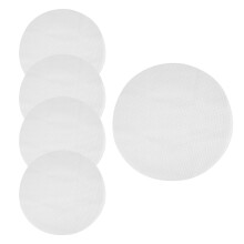 5 Pcs Silicone Steamer Mesh Mats, Reusable Non-Stick Round Steamer Pad, Steamed Buns Baking Pastry Mat, 40cm in Diameter