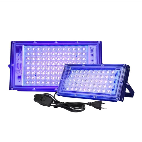 2 Pcs UVA Black Light 220V Lights IP65 Waterproof for Stage Lighting E 2