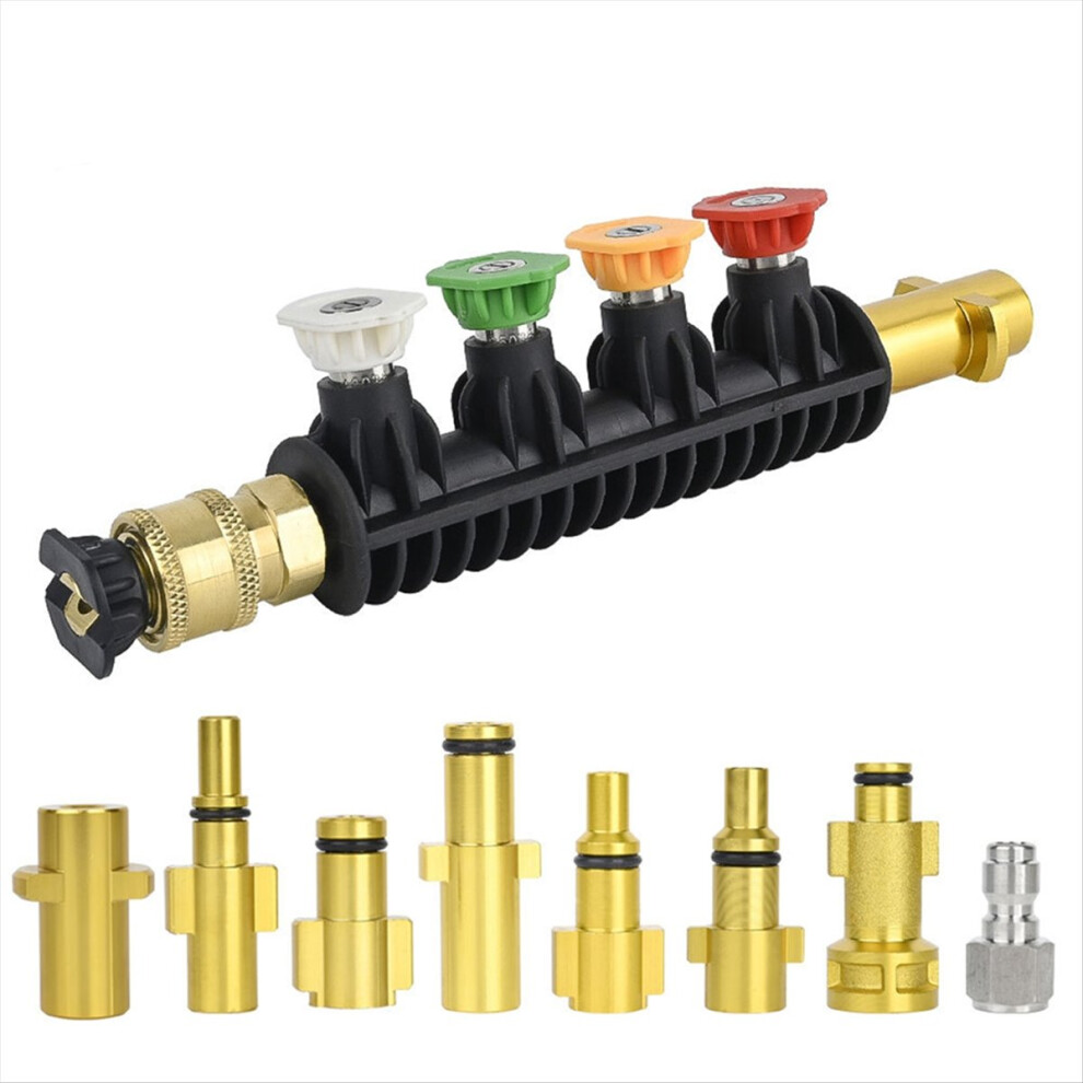 14Pcs High Pressure Washer Wand Tips Car Jet Nozzle Tip For Deck Black 4852494309666