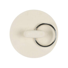 1 3/8in White Rubber Wash Basin Bathtub Plug Sink Plug Drain Pipe Plug Sink Plug Water Plug