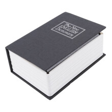 Safe for Money and Jewelry That Imitates the of A Book and is Perfect for Home and Office ( Black)
