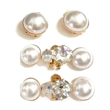 4Pcs Pearl Decoration Clip High Heel Shoe Decoration Charm Buckle Shoe Clip Wedding Accessories for Women