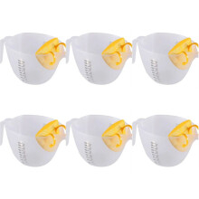 Transparent Scale Filter Measuring Cup Baking Mixing Bowl with Drain and Handle Bowl Plastic Transparent Stirrer