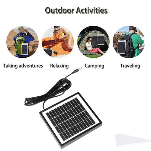 12V 2W Solar Panel Solar Garden Light Panel DIY Parts  Port Solar Panel Battery Module for Battery Charger 2
