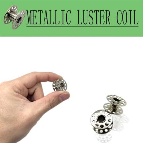 50 Pcs Metal Bobbins for Sewing Machine with Storage Box 2