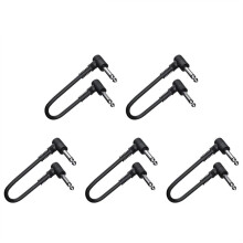 5Pcs Pedal Cable Musical Instruments Patch Cord 15cm Electric Guitar Effect Wire for Music Lovers Playing Accessories