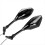Modified 10mm Universal Rearview Mirror with Turn Signal Light LED Re 1