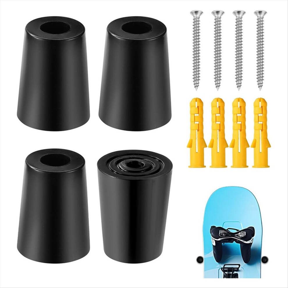 4-Piece Vertical Ski Hanger With Screw Expansion Anchors Storage To Sa 4852494331100