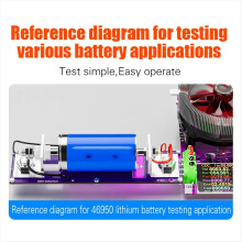 New 20A 4-Wrie Battery Tests Stand 18650 Internal Resistance Capacity
