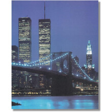Rompecabezas de 1000 piezas "Nunca olvides las Torres Gemelas de la ciudad de Nueva York": decoración familiar con el horizonte anterior al 11-S