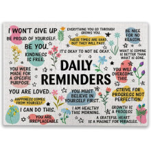 Left Hand Positive Affirmation 500 Piece Jigsaw Puzzle, Exercise Patience Modern Style Poster, Unisex 4+ Years