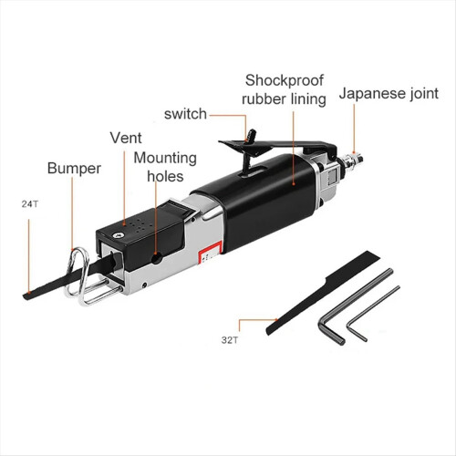 Pneumatic Reciprocating Saw for Sheet Metal Powerful Cutting Machine H 2