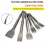 5PCS Hammer Pick Scraping Chisel Set Wall Slotting Masonry Concrete Dr 4