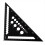 Triangle Ruler 7inch Aluminum Angle Protractor Speed Metric Square Mea 2