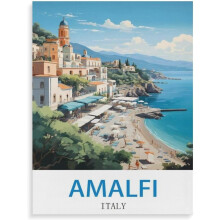 Amalfi Italy 1000 Piece Jigsaw Puzzle for Adults Teens, Difficult Thick Sturdy Challenging Puzzle for Party Games