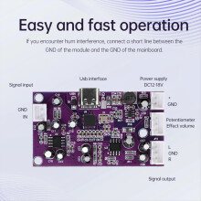 For Digital Reverb Circuit Module Voice Changer Eq Howling Control Fre