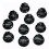 10Pcs Guitar Knobs Amplifier Amp Knob Bass Tone Volume Knobs for Guitarra Brass 1