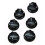10Pcs Guitar Knobs Amplifier Amp Knob Bass Tone Volume Knobs for Guitarra Brass 3