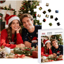 Custom Puzzles from Your Photos 300 Pieces - Personalized Jigsaw with Picture or Text Family Gift