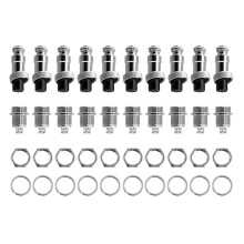 10set M12 4 Pin 12mm Aviation Connector Male + Female Circular Air Socket Plug Electrical Wire Panel Connector